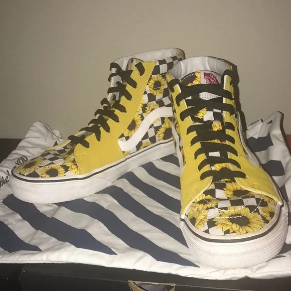Vans Shoes Sk8 Hi Sunflower Vans Poshmark